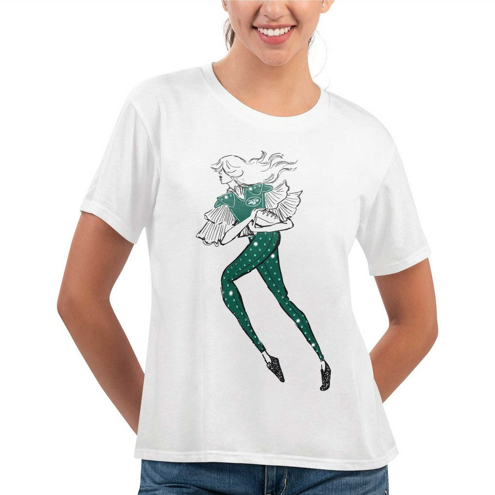 New York Jets G-III 4Her by Carl Banks Women's Play The Ball T-Shirt - White - NFL