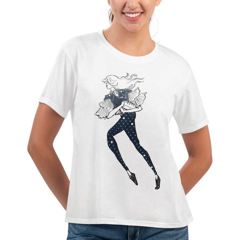 New England Patriots G-III 4Her by Carl Banks Women's Play The Ball T-Shirt - White - NFL