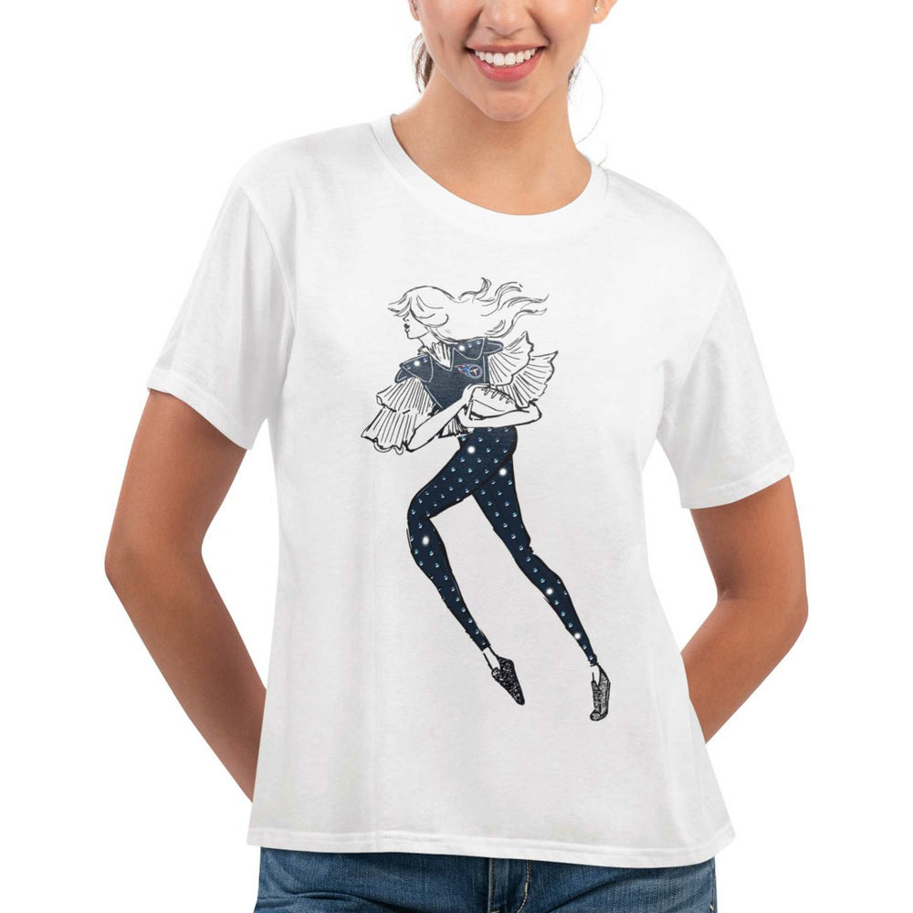 Tennessee Titans G-III 4Her by Carl Banks Women's Play The Ball T-Shirt - White - NFL