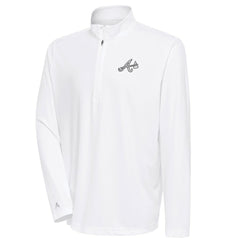 Atlanta Braves Antigua Metallic Tribute Quarter-Zip Top Outlet