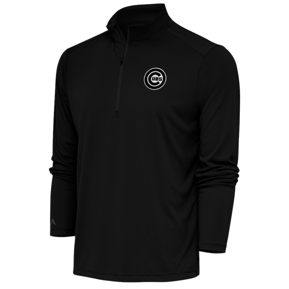 Chicago Cubs Antigua Metallic Tribute Quarter-Zip Top for sale