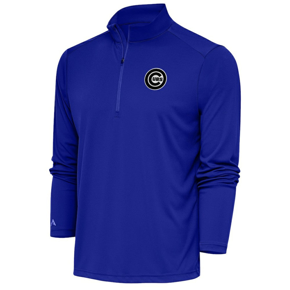 Chicago Cubs Antigua Metallic Tribute Quarter-Zip Top Online