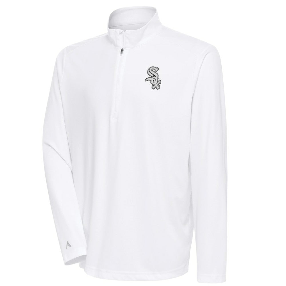 Chicago White Sox Antigua Metallic Tribute Quarter-Zip Top Discount