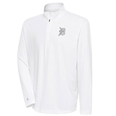 Detroit Tigers Antigua Metallic Tribute Quarter-Zip Top Online