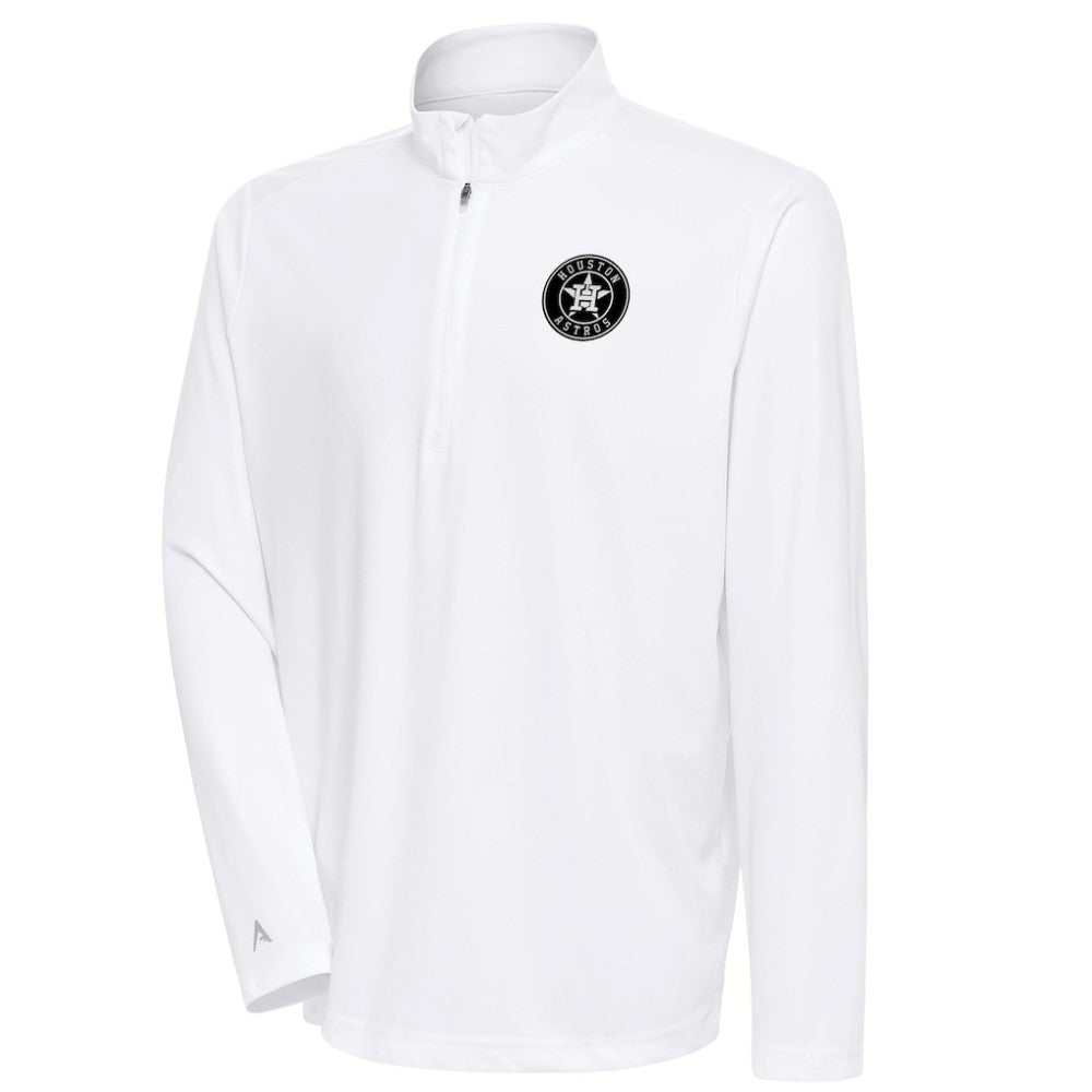 Houston Astros Antigua Metallic Tribute Quarter-Zip Top Outlet
