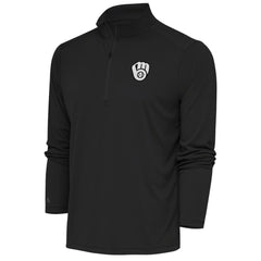Milwaukee Brewers Antigua Metallic Tribute Quarter-Zip Top Discount