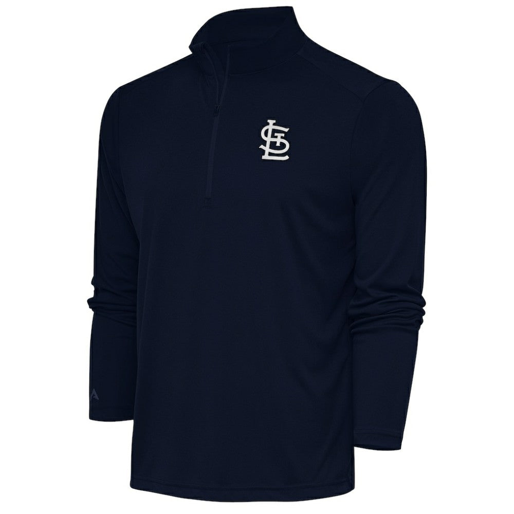 St. Louis Cardinals Antigua Metallic Tribute Quarter-Zip Top Outlet