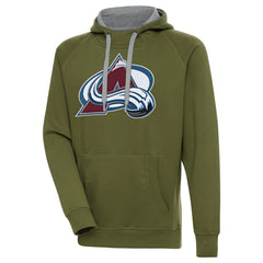 Colorado Avalanche Antigua Victory Pullover Hoodie - Olive | NHL online