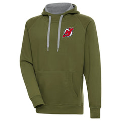 New Jersey Devils Antigua Victory Pullover Hoodie - Olive | NHL online