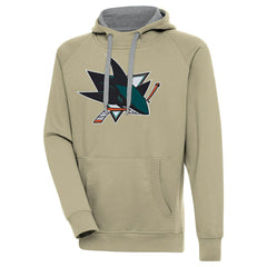 San Jose Sharks Antigua Victory Pullover Hoodie - Khaki | NHL sale