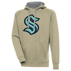 Seattle Kraken Antigua Victory Pullover Hoodie - Khaki | NHL online