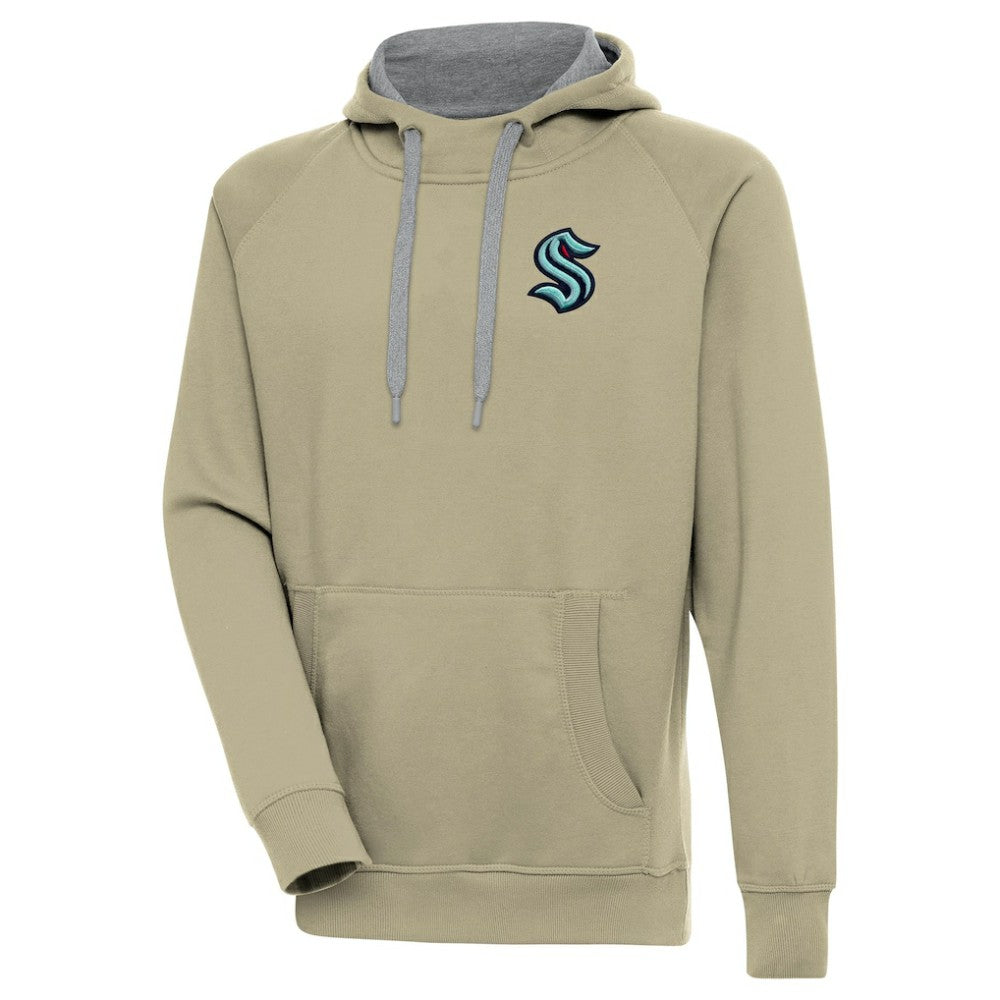 Seattle Kraken Antigua Victory Pullover Hoodie - Khaki | NHL sale