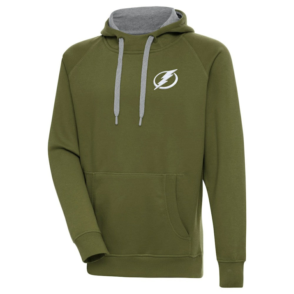 Tampa Bay Lightning Antigua Victory Pullover Hoodie - Olive | NHL online