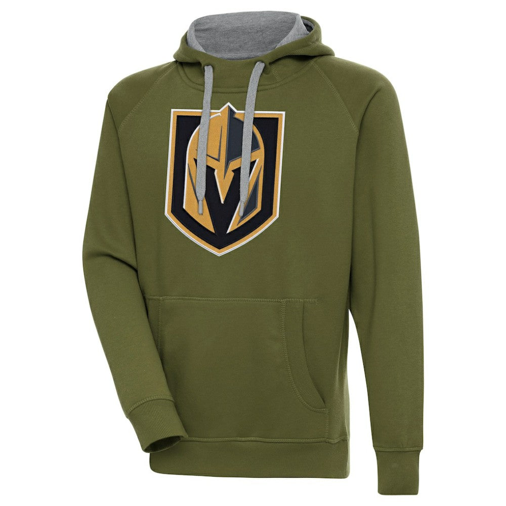 Vegas Golden Knights Antigua Victory Pullover Hoodie - Olive | NHL discount