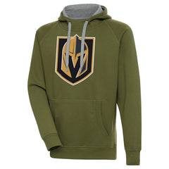 Vegas Golden Knights Antigua Victory Pullover Hoodie - Olive | NHL discount