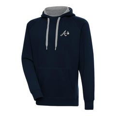 Atlanta Braves Antigua Metallic Victory Pullover Hoodie Online