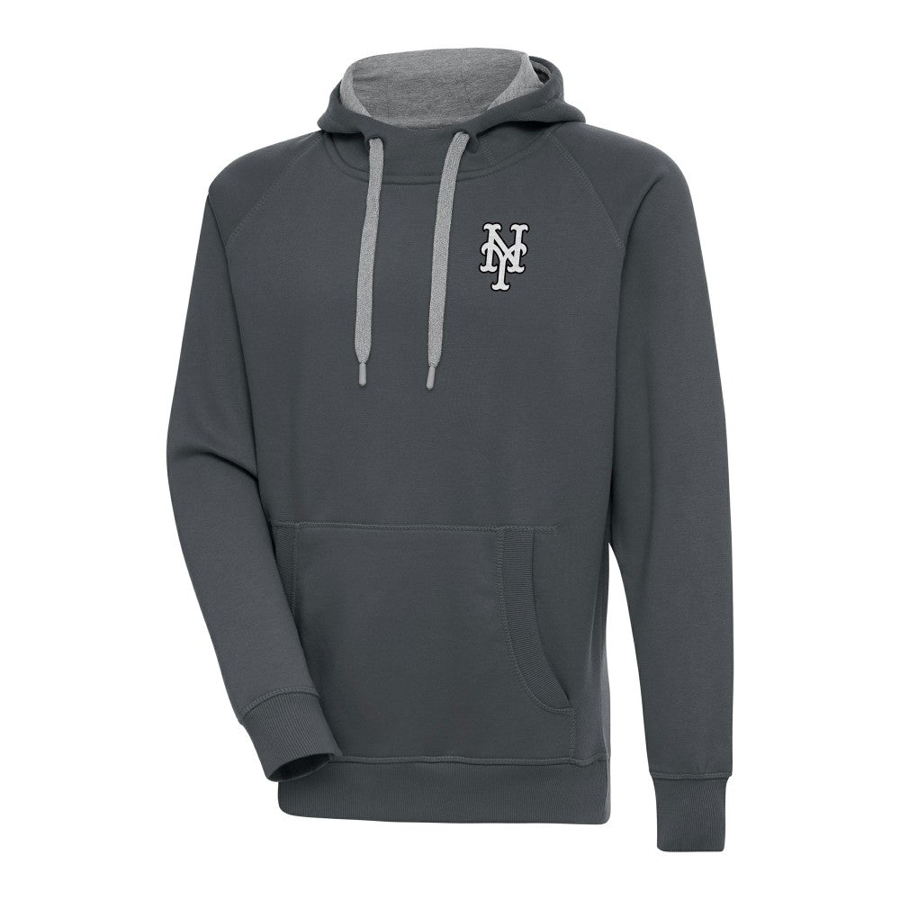 New York Mets Antigua Metallic Victory Pullover Hoodie Online