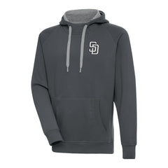 San Diego Padres Antigua Metallic Victory Pullover Hoodie Sale