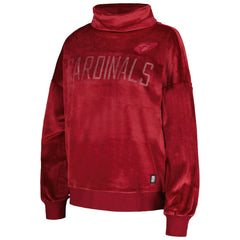 Arizona Cardinals DKNY Sport Women's Deliliah Rhinestone Funnel Neck Pullover Sweatshirt - Cardinal - NFL