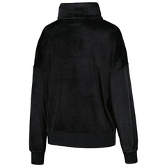 Carolina Panthers DKNY Sport Women's Deliliah Rhinestone Funnel Neck Pullover Sweatshirt - Black - NFL