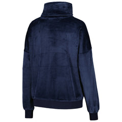 Tennessee Titans DKNY Sport Women's Deliliah Rhinestone Funnel Neck Pullover Sweatshirt - Navy - NFL