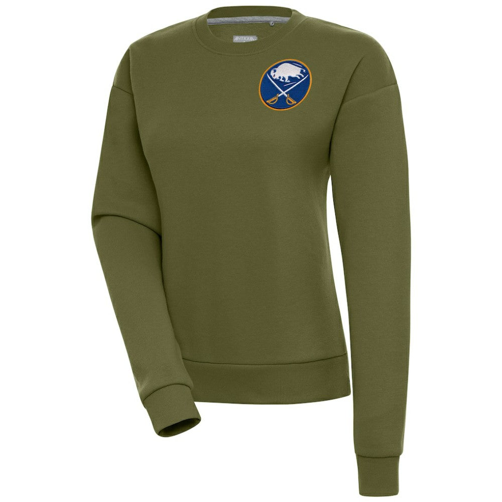 Buffalo Sabres Antigua Women's Victory Pullover Sweatshirt - Olive | NHL Clearance