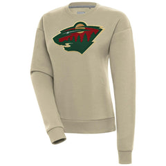 Minnesota Wild Antigua Women's Victory Pullover Sweatshirt - Khaki | NHL discount