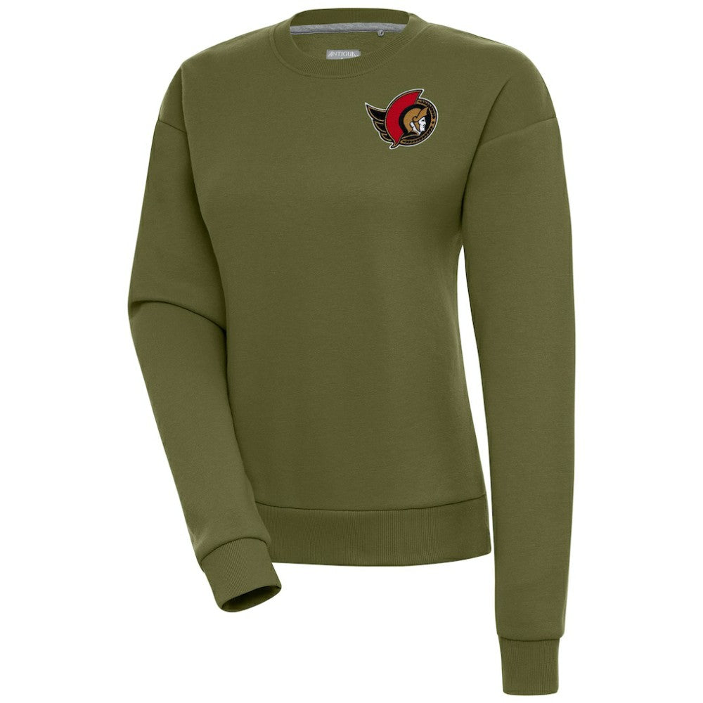 Ottawa Senators Antigua Women's Victory Pullover Sweatshirt - Olive | NHL sale