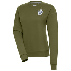 Toronto Maple Leafs Antigua Women's Victory Pullover Sweatshirt - Olive | NHL sale