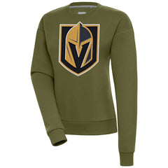 Vegas Golden Knights Antigua Women's Victory Pullover Sweatshirt - Olive | NHL near me
