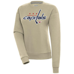 Washington Capitals Antigua Women's Victory Pullover Sweatshirt - Khaki | NHL on sale