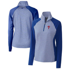 Philadelphia Phillies Cutter & Buck Women's DryTec Forge Tonal Stripe Half-Zip Top Near Me