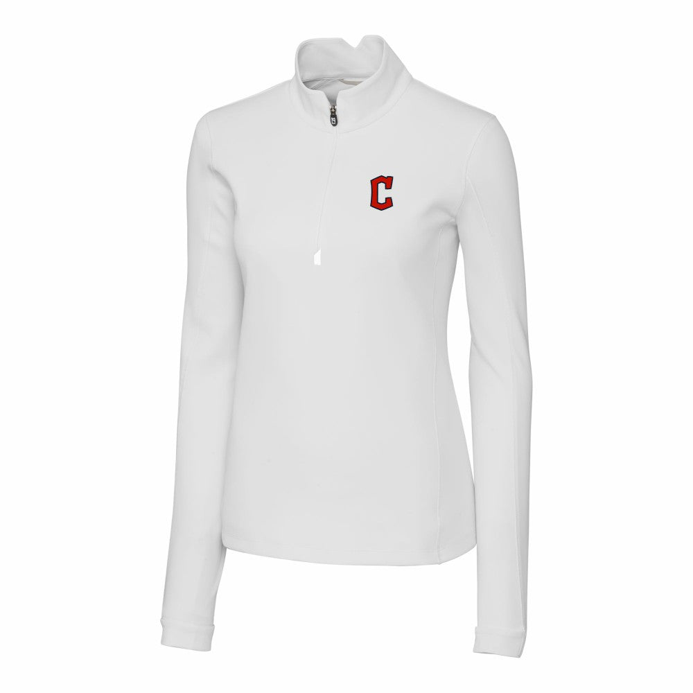 Cleveland Guardians Cutter & Buck Women's DryTec Traverse Stretch Quarter-Zip Pullover Top for sale