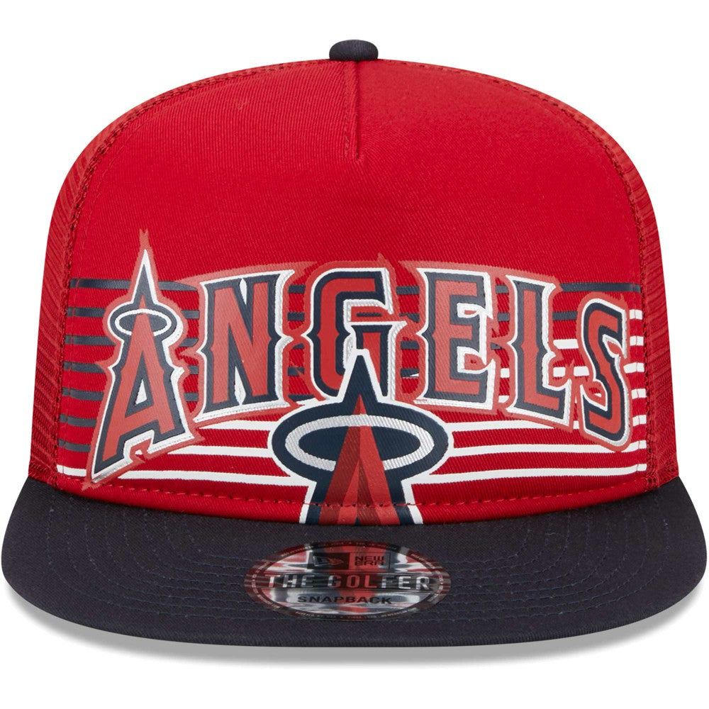 Los Angeles Angels New Era Speed Golfer Trucker Snapback Hat Outlet