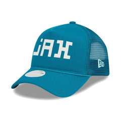 Jacksonville Jaguars New Era Women's McGee Trucker 9FORTY Adjustable Hat - Teal - NFL