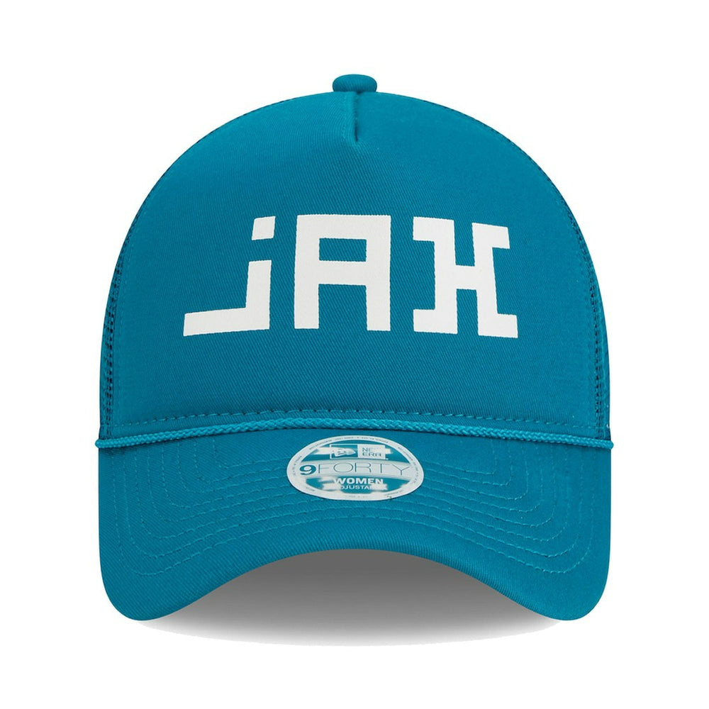 Jacksonville Jaguars New Era Women's McGee Trucker 9FORTY Adjustable Hat - Teal - NFL
