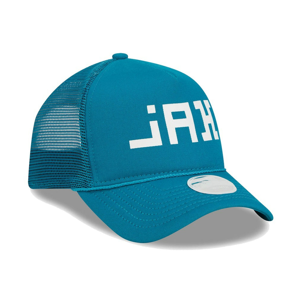 Jacksonville Jaguars New Era Women's McGee Trucker 9FORTY Adjustable Hat - Teal - NFL