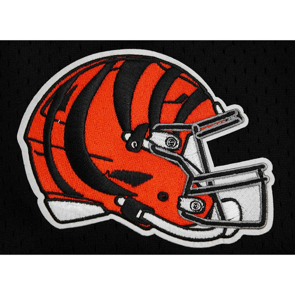 Joe Burrow Cincinnati Bengals Pro Standard Mesh Baseball Button-Up T-Shirt - Black - NFL