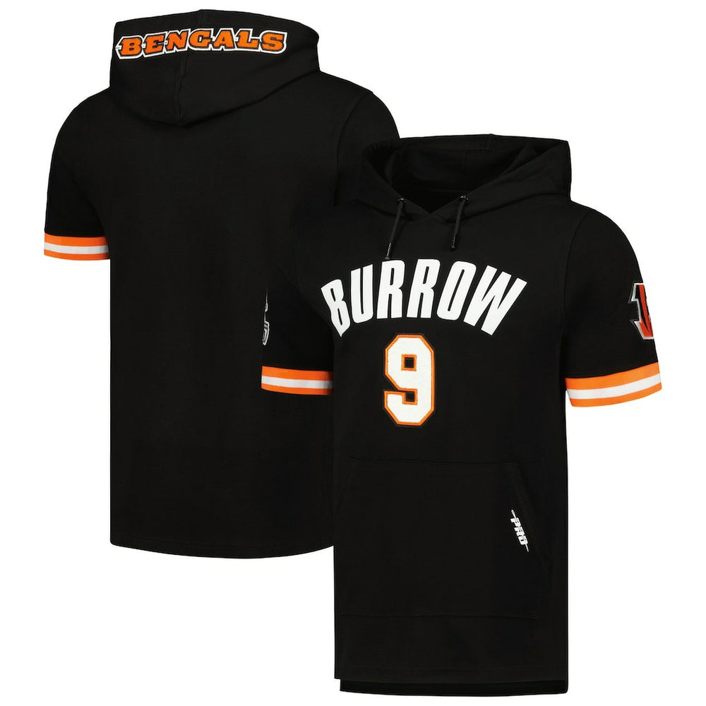 Joe Burrow Cincinnati Bengals Pro Standard Player Name & Number Hoodie T-Shirt - Black - NFL