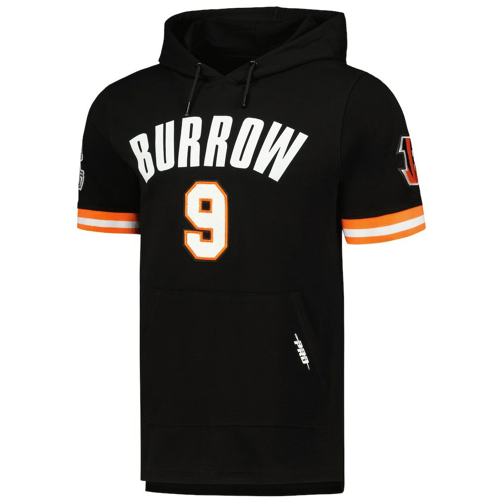 Joe Burrow Cincinnati Bengals Pro Standard Player Name & Number Hoodie T-Shirt - Black - NFL