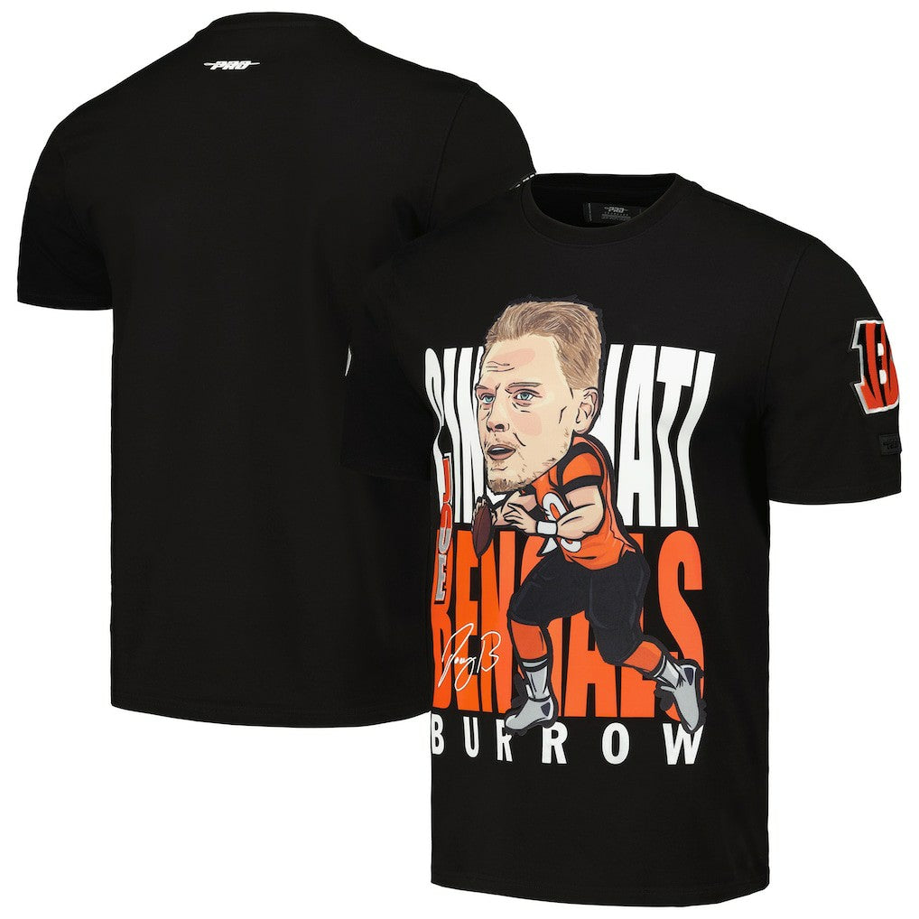 Joe Burrow Cincinnati Bengals Pro Standard Avatar Remix Player Graphic T-Shirt - Black - NFL