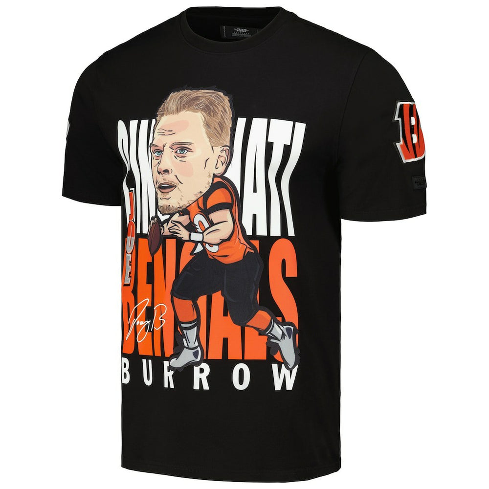 Joe Burrow Cincinnati Bengals Pro Standard Avatar Remix Player Graphic T-Shirt - Black - NFL