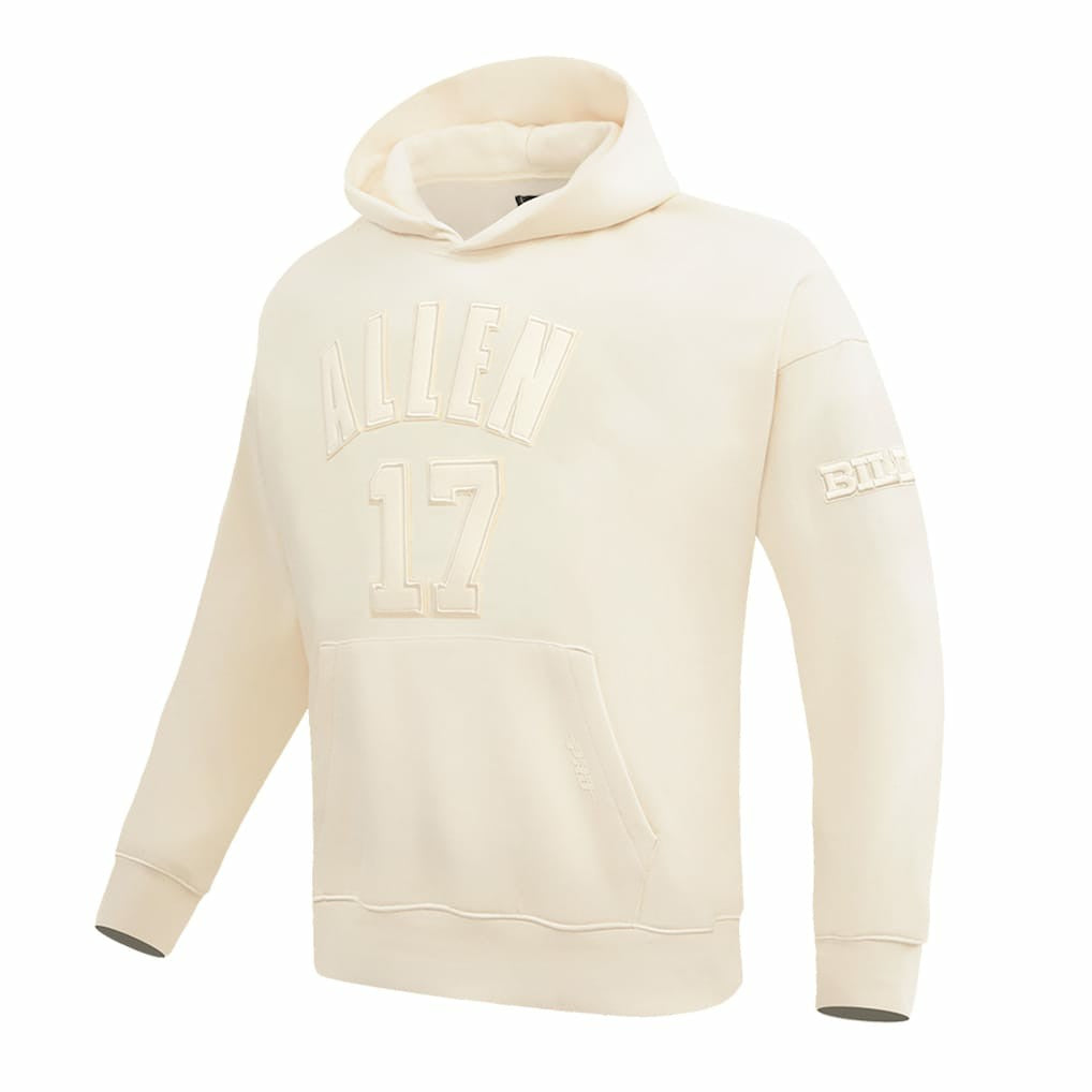 Josh Allen Buffalo Bills Pro Standard Player Name & Number Pullover Hoodie - Cream - NFL
