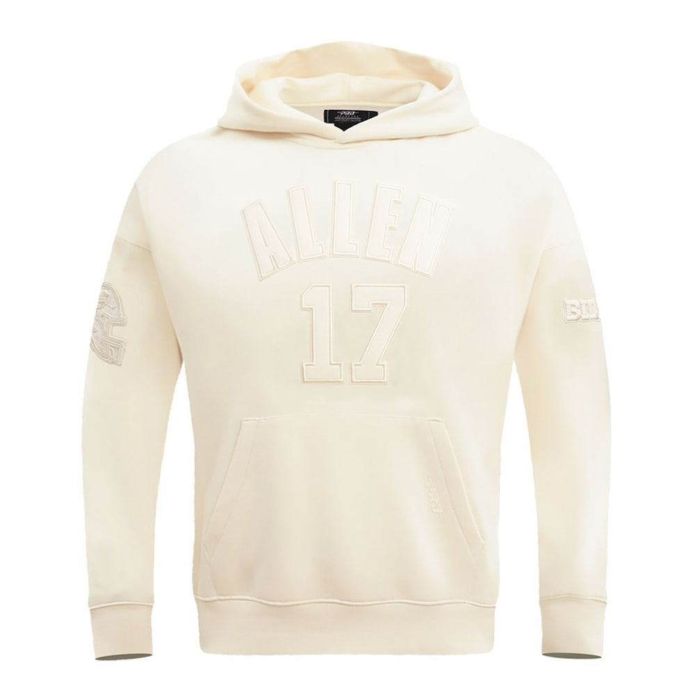 Josh Allen Buffalo Bills Pro Standard Player Name & Number Pullover Hoodie - Cream - NFL