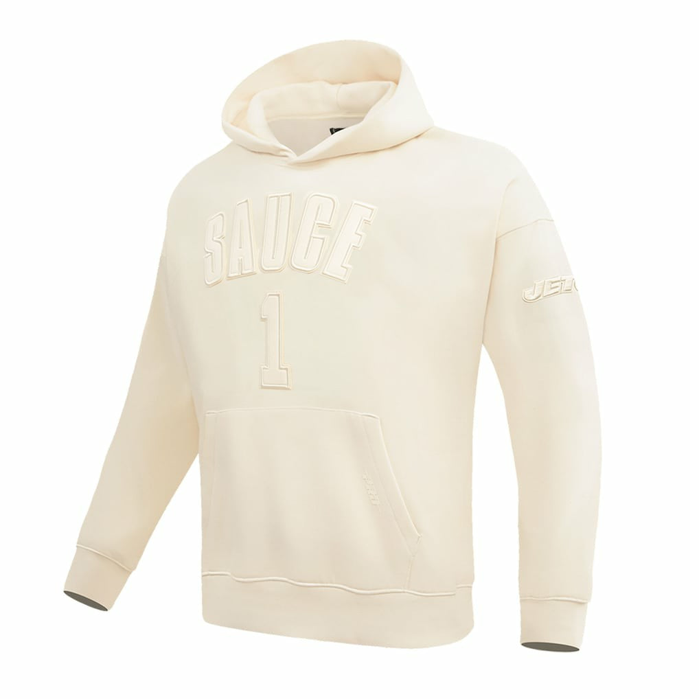 Ahmad Sauce Gardner New York Jets Pro Standard Player Name & Number Pullover Hoodie - Cream - NFL