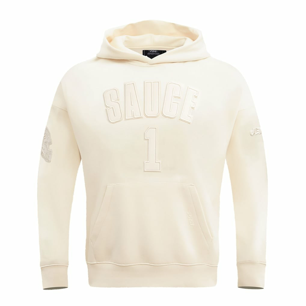 Ahmad Sauce Gardner New York Jets Pro Standard Player Name & Number Pullover Hoodie - Cream - NFL