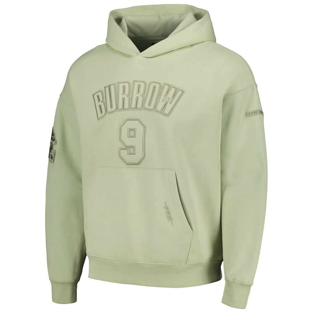 Joe Burrow Cincinnati Bengals Pro Standard Player Name & Number Pullover Hoodie - Light Green - NFL