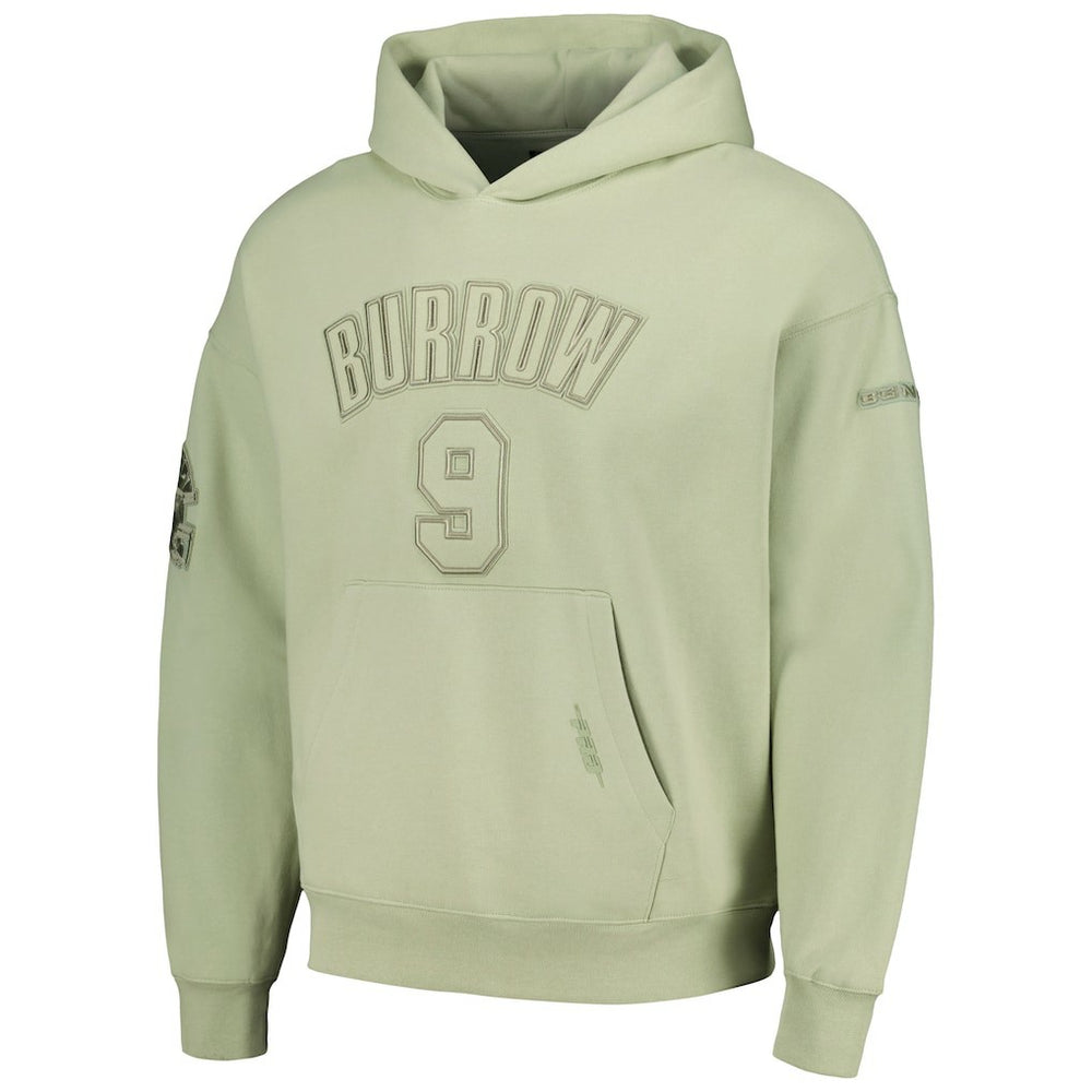 Joe Burrow Cincinnati Bengals Pro Standard Player Name & Number Pullover Hoodie - Light Green - NFL