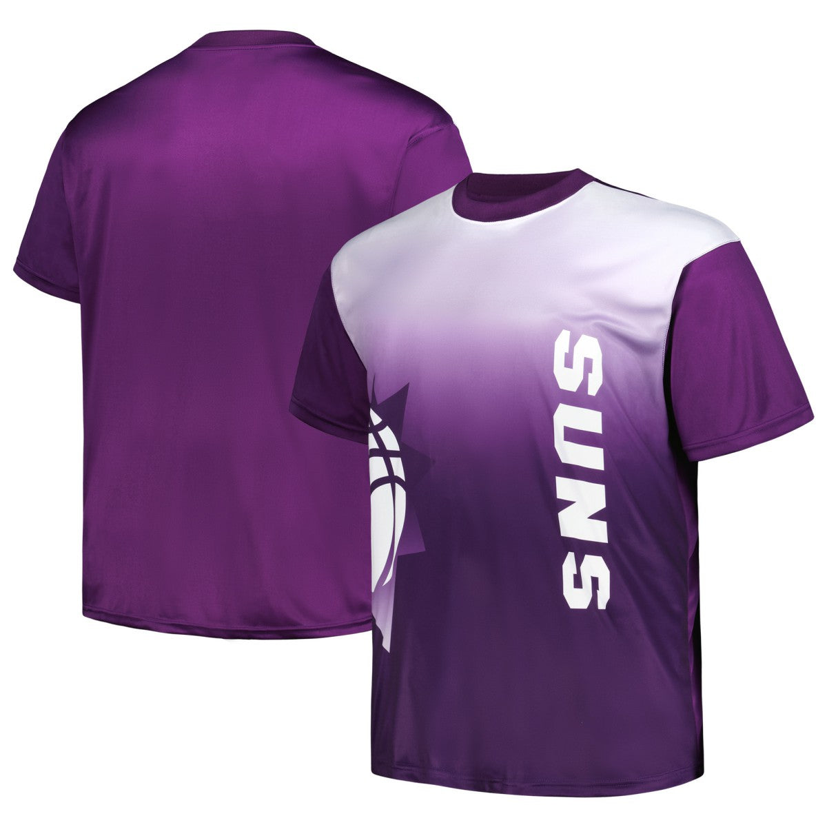 Phoenix Suns Big & Tall Sublimated T-Shirt Purple