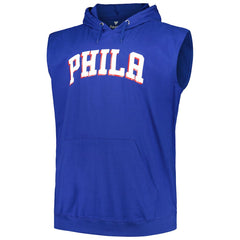 Fanatics Philadelphia 76ers Big & Tall Jersey Muscle Pullover Hoodie Royal